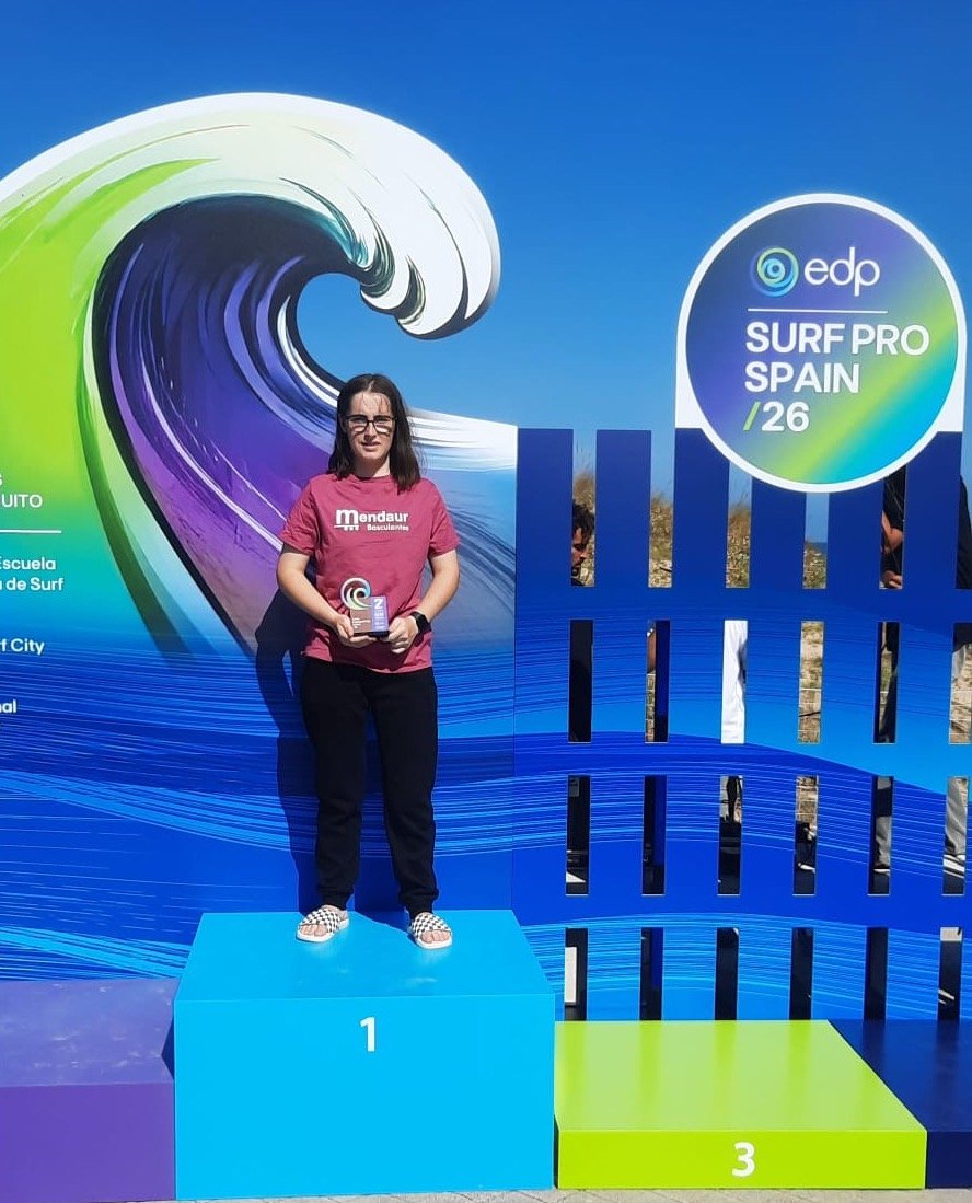 Saioa Huarte segunda en el EDP Surf Pro Spain, en Somo